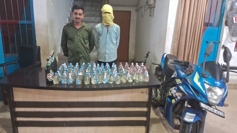 चकरभाठा पुलिस का अवैध शराब बिक्री एवं परिवहन के विरुद्ध लगातार प्रहार।